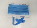 Falzgummi - elastisch 20 mm hellblau